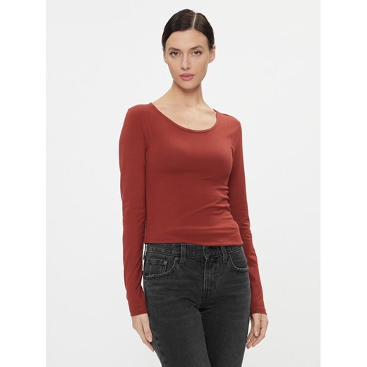ONLY Bluzka 15204712 Czerwony Stretch Fit ze sklepu MODIVO w kategorii Bluzki damskie - zdjęcie 182614356
