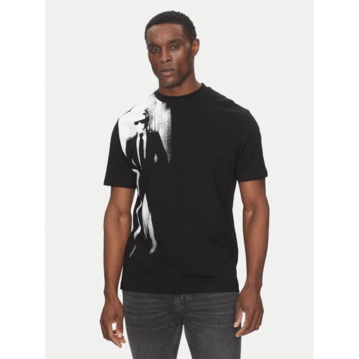KARL LAGERFELD T-Shirt 755149 552225 Czarny Regular Fit ze sklepu MODIVO w kategorii T-shirty męskie - zdjęcie 182614387