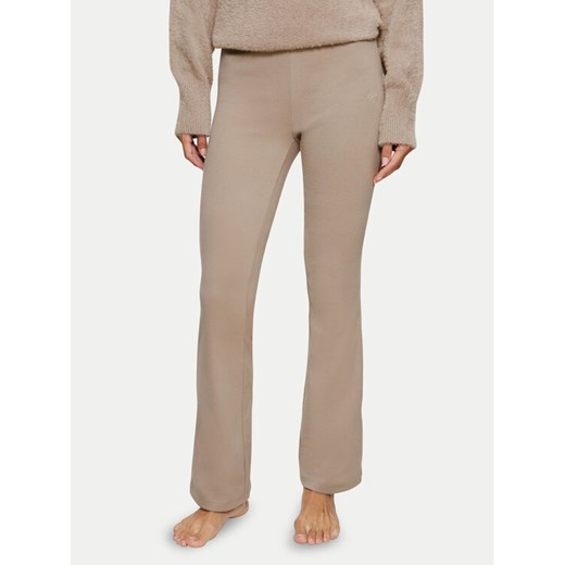 Triumph Spodnie piżamowe Smart Thermal 10221491 Beżowy Slim Fit ze sklepu MODIVO w kategorii Piżamy damskie - zdjęcie 182614518