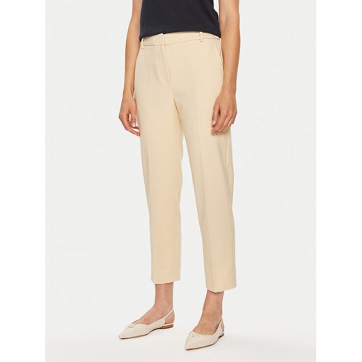 Tommy Hilfiger Spodnie materiałowe Core WW0WW39723 Beżowy Straight Fit ze sklepu MODIVO w kategorii Spodnie damskie - zdjęcie 182614525