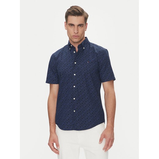 Tommy Hilfiger Koszula MW0MW38954 Granatowy Regular Fit ze sklepu MODIVO w kategorii Koszule męskie - zdjęcie 182614557
