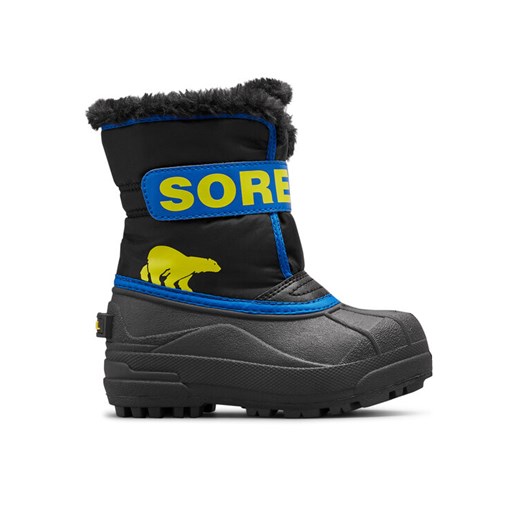 Sorel Śniegowce Childrens Snow Commander™ BootNC5190-001 Czarny ze sklepu MODIVO w kategorii Buty zimowe dziecięce - zdjęcie 182614596