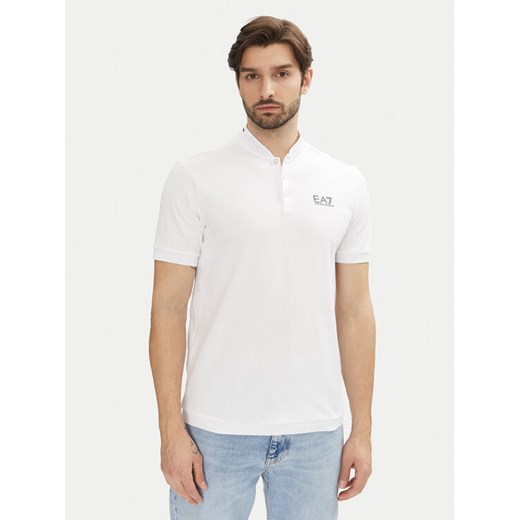 EA7 Emporio Armani Polo 7M000183 AF13511 U0002 Biały Regular Fit ze sklepu MODIVO w kategorii T-shirty męskie - zdjęcie 182614606
