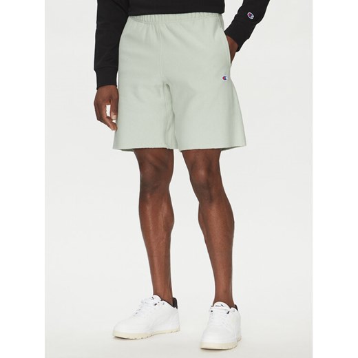 Champion Szorty sportowe 220764 Zielony Loose Fit ze sklepu MODIVO w kategorii Spodenki męskie - zdjęcie 182614678