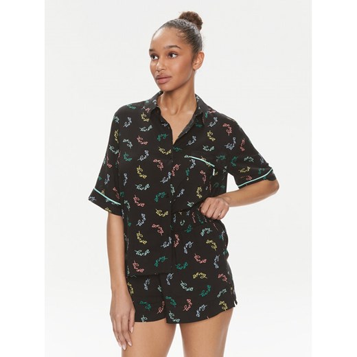 DKNY Piżama YI70005 Czarny Regular Fit ze sklepu MODIVO w kategorii Piżamy damskie - zdjęcie 182614738