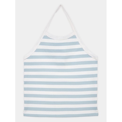 United Colors Of Benetton Top 3OIWCH00Z Niebieski Regular Fit ze sklepu MODIVO w kategorii Bluzki dziewczęce - zdjęcie 182614775