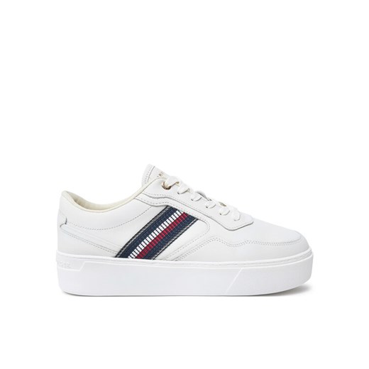 Tommy Hilfiger Sneakersy FW0FW08348 Biały ze sklepu MODIVO w kategorii Buty sportowe damskie - zdjęcie 182614916