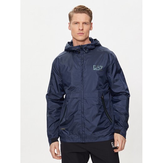 EA7 Emporio Armani Kurtka bomber 3DPB03 PNFHZ 1554 Granatowy Regular Fit ze sklepu MODIVO w kategorii Kurtki męskie - zdjęcie 182615047