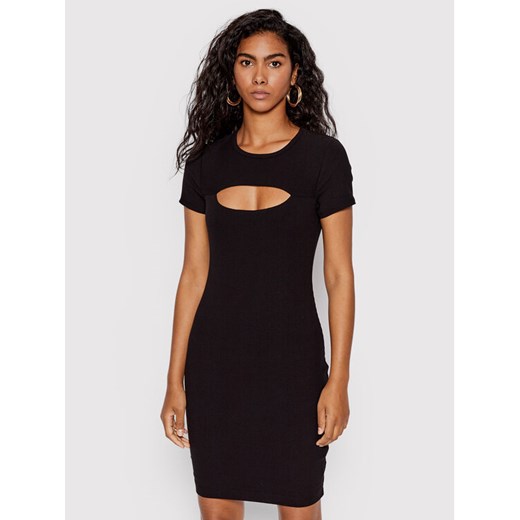 Guess Sukienka dzianinowa Lana WBYK95 KB9E2 Czarny Slim Fit ze sklepu MODIVO w kategorii Sukienki - zdjęcie 182615055