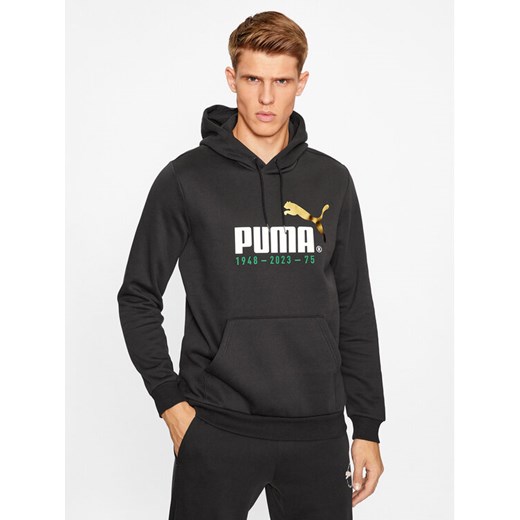 Puma Bluza No. 1 Logo Celebration 676021 Czarny Regular Fit ze sklepu MODIVO w kategorii Bluzy męskie - zdjęcie 182615059