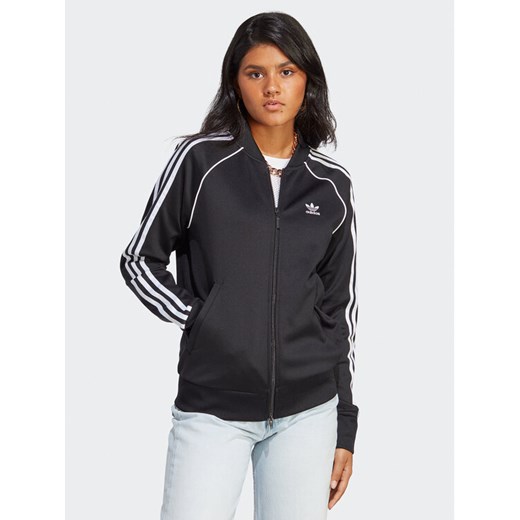 adidas Bluza Adicolor Classics SST Track Top IB5912 Czarny Regular Fit ze sklepu MODIVO w kategorii Bluzy damskie - zdjęcie 182615078