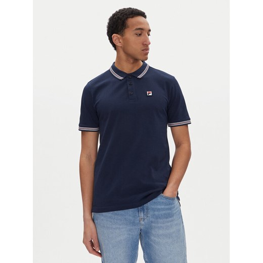 Fila Polo Lubeek FAM0898 Granatowy Regular Fit ze sklepu MODIVO w kategorii T-shirty męskie - zdjęcie 182615209