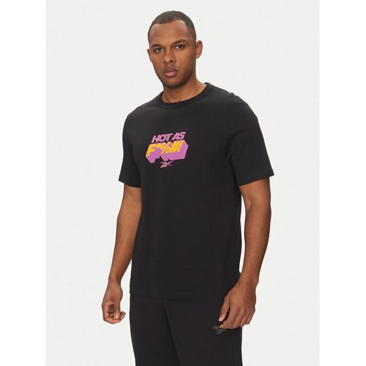 Reebok T-Shirt 100218834 Czarny Regular Fit ze sklepu MODIVO w kategorii T-shirty męskie - zdjęcie 182615247