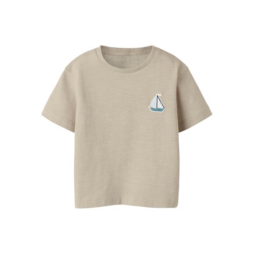 NAME IT T-Shirt Fredery 13238143 Beżowy Regular Fit ze sklepu MODIVO w kategorii T-shirty chłopięce - zdjęcie 182615257
