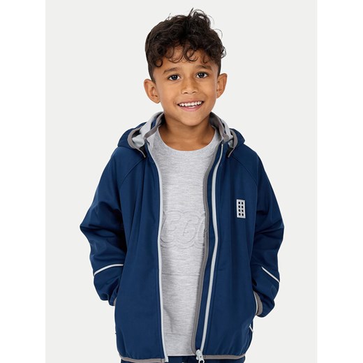 LEGO Kurtka softshell Sefrit 11010390 Granatowy Regular Fit ze sklepu MODIVO w kategorii Kurtki chłopięce - zdjęcie 182615309