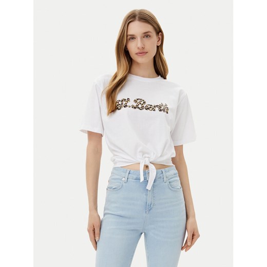 Silvian Heach T-Shirt Knippi GPP25190TS Biały Regular Fit ze sklepu MODIVO w kategorii Bluzki damskie - zdjęcie 182615366
