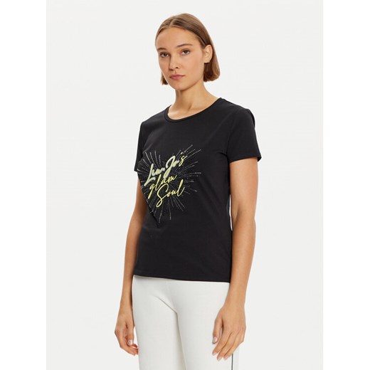 Liu Jo Sport T-Shirt TF4312 JS088 Czarny Regular Fit ze sklepu MODIVO w kategorii Bluzki damskie - zdjęcie 182615367