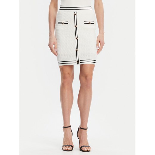 Fracomina Spódnica ołówkowa FR25SG4003K52401 Écru Slim Fit ze sklepu MODIVO w kategorii Spódnice - zdjęcie 182615517