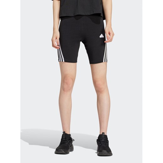 adidas Kolarki Future Icons 3-Stripes IP1569 Czarny Slim Fit ze sklepu MODIVO w kategorii Szorty - zdjęcie 182615536