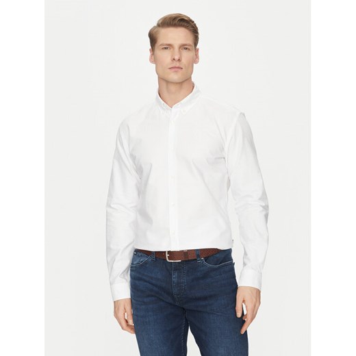 Boss Koszula H-Roan 50520265 Biały Slim Fit ze sklepu MODIVO w kategorii Koszule męskie - zdjęcie 182615549