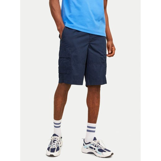 Jack&Jones Szorty materiałowe Jpstcole 12253222 Granatowy Loose Fit S MODIVO