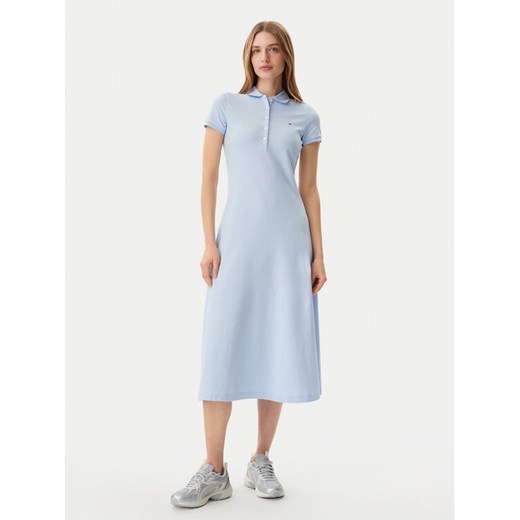 Tommy Jeans Sukienka codzienna DW0DW20383 Błękitny Regular Fit ze sklepu MODIVO w kategorii Sukienki - zdjęcie 182615569