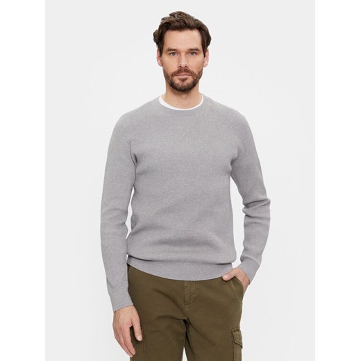 s.Oliver Sweter 2134065 Szary Regular Fit ze sklepu MODIVO w kategorii Swetry męskie - zdjęcie 182615579
