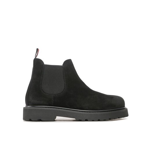 Tommy Jeans Sztyblety Tommy Jeans Suede Boot EM0EM01205 Czarny ze sklepu MODIVO w kategorii Buty zimowe męskie - zdjęcie 182615647