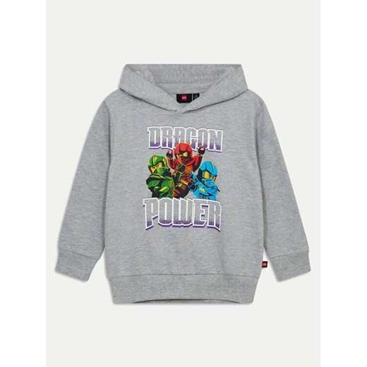 LEGO Bluza Ninjago 12011409 Szary Relaxed Fit ze sklepu MODIVO w kategorii Bluzy chłopięce - zdjęcie 182615798