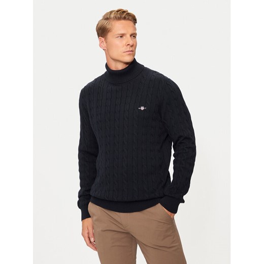 Gant Golf 8050607 Granatowy Regular Fit ze sklepu MODIVO w kategorii Swetry męskie - zdjęcie 182615807