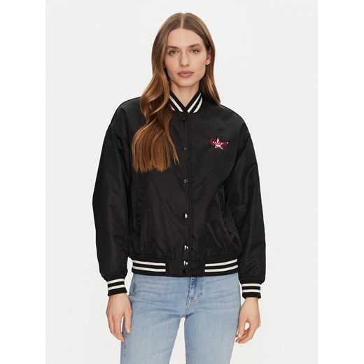 Guess Jeans Kurtka bomber W5RL43 WHAA2 Czarny Regular Fit ze sklepu MODIVO w kategorii Kurtki damskie - zdjęcie 182615866