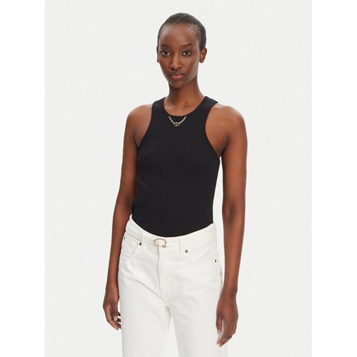 TWINSET Top 251TT2400 Czarny Slim Fit ze sklepu MODIVO w kategorii Bluzki damskie - zdjęcie 182615889