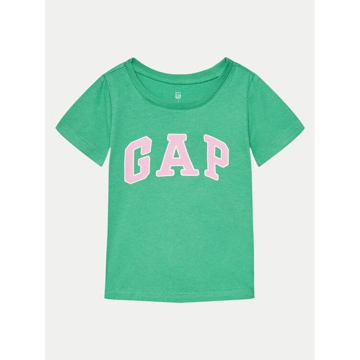 Gap T-Shirt 862123 Zielony Regular Fit ze sklepu MODIVO w kategorii Bluzki dziewczęce - zdjęcie 182615988