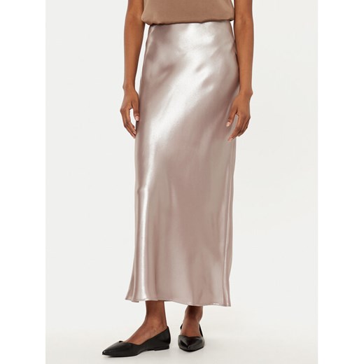 Boss Spódnica midi Vesatie 50512747 Beżowy Slim Fit ze sklepu MODIVO w kategorii Spódnice - zdjęcie 182615997