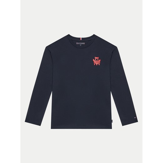 Tommy Hilfiger Bluzka Sports KB0KB08661 Granatowy Regular Fit ze sklepu MODIVO w kategorii T-shirty chłopięce - zdjęcie 182616005