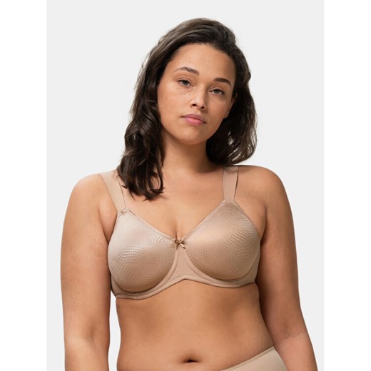 Triumph Biustonosz z fiszbiną Essential Minimizer W X 10166830 Beżowy ze sklepu MODIVO w kategorii Biustonosze - zdjęcie 182616125