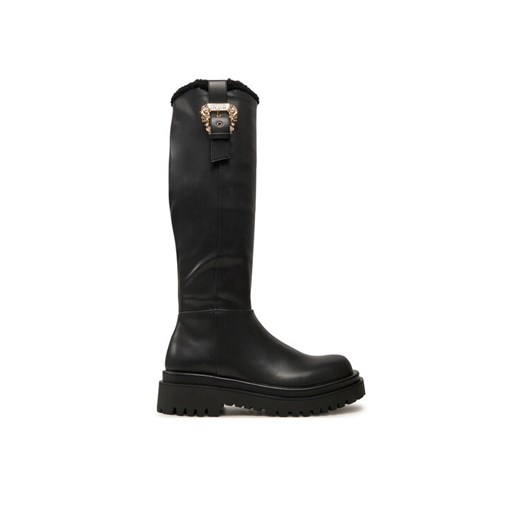 Versace Jeans Couture Kozaki Drew 77VA3S65 Czarny ze sklepu MODIVO w kategorii Kozaki damskie - zdjęcie 182616137