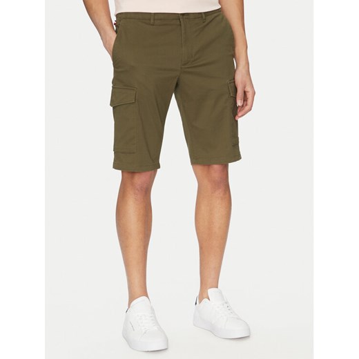 Tommy Hilfiger Szorty materiałowe John MW0MW31244 Khaki Regular Fit ze sklepu MODIVO w kategorii Spodenki męskie - zdjęcie 182616149