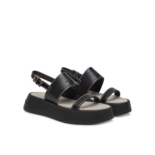 Armani Exchange Sandały XDP054 XV921 00002 Czarny ze sklepu MODIVO w kategorii Sandały damskie - zdjęcie 182616165