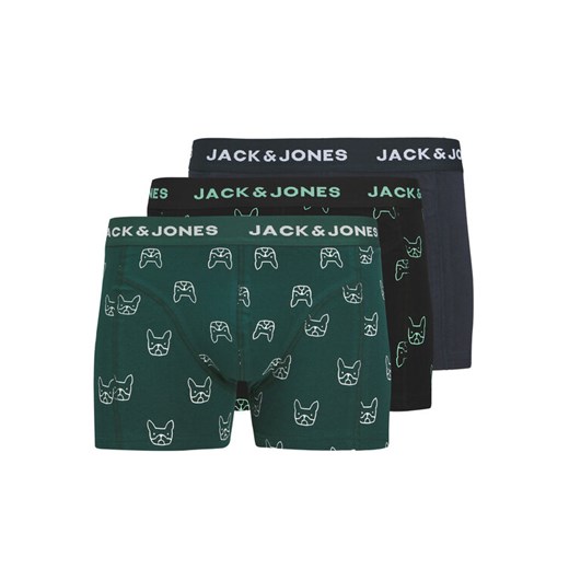 Jack&Jones Komplet 3 par bokserek Denim Dog 12275817 Kolorowy ze sklepu MODIVO w kategorii Majtki męskie - zdjęcie 182616167