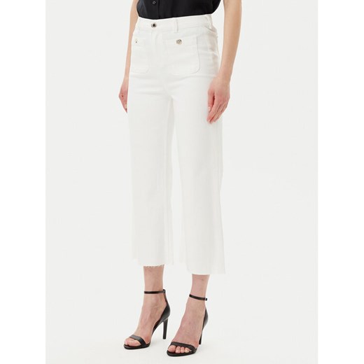 Morgan Jeansy 241-PCLIC Écru Wide Leg ze sklepu MODIVO w kategorii Jeansy damskie - zdjęcie 182616186