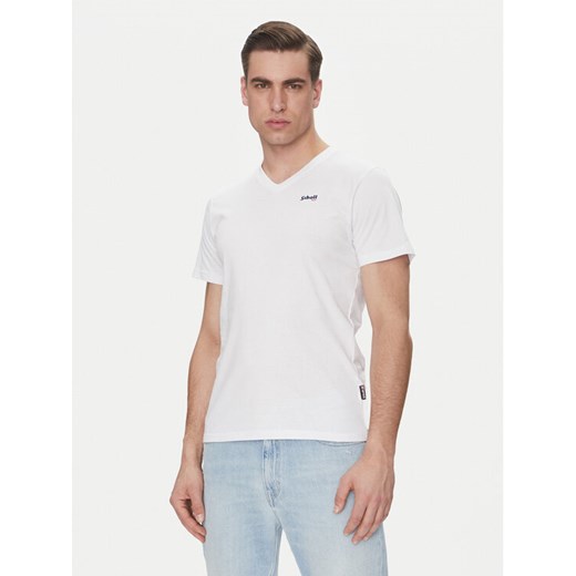 SCHOTT N.Y.C. T-Shirt TSCASUALV Biały Regular Fit ze sklepu MODIVO w kategorii T-shirty męskie - zdjęcie 182616209