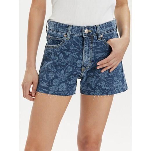 Lee Szorty jeansowe Rider 112349596 Niebieski Straight Fit ze sklepu MODIVO w kategorii Szorty - zdjęcie 182616229