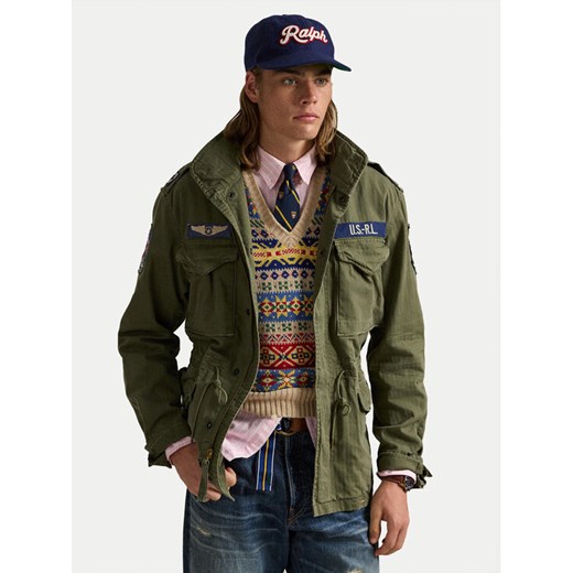 Polo Ralph Lauren Kurtka przejściowa 710961616001 Zielony Regular Fit ze sklepu MODIVO w kategorii Kurtki męskie - zdjęcie 182616248