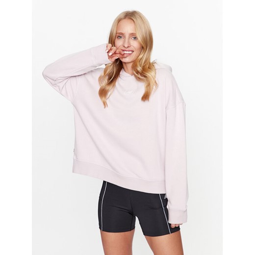 New Balance Bluza Essentials French Terry Hoodie WT33512 Fioletowy Regular Fit ze sklepu MODIVO w kategorii Bluzy damskie - zdjęcie 182616276