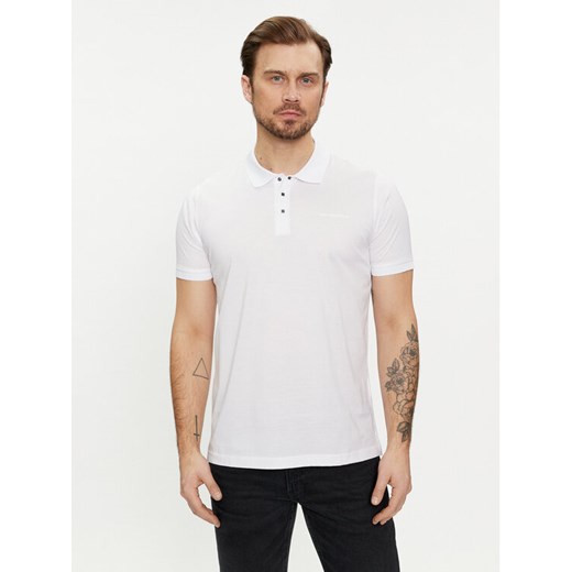 KARL LAGERFELD Polo 745000 542200 Biały Regular Fit ze sklepu MODIVO w kategorii T-shirty męskie - zdjęcie 182616335