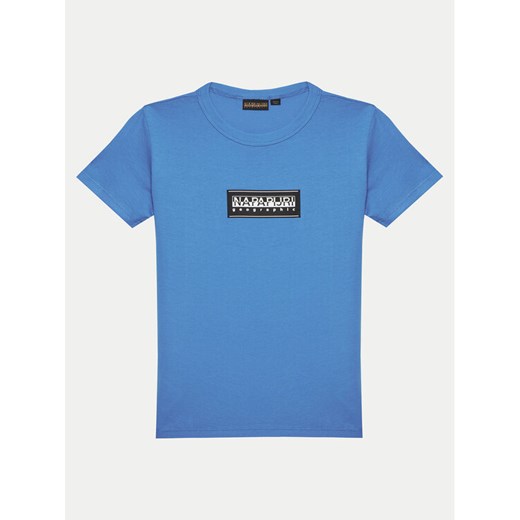 Napapijri T-Shirt Chamois NP0A4ILE S Niebieski Regular Fit ze sklepu MODIVO w kategorii T-shirty chłopięce - zdjęcie 182616347