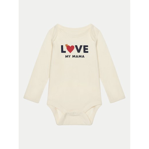 Gap Body 627601 Écru Regular Fit ze sklepu MODIVO w kategorii Body niemowlęce - zdjęcie 182616389