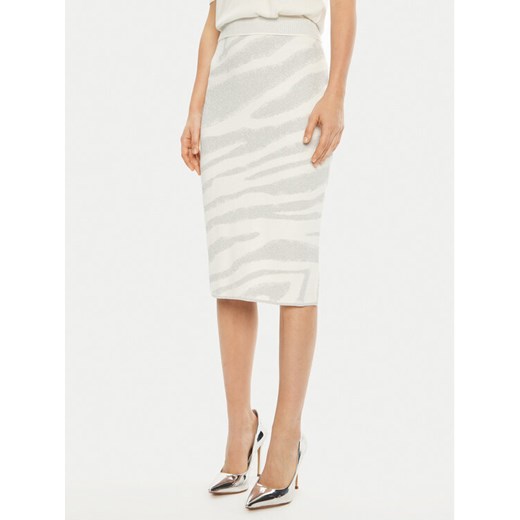 Liu Jo Spódnica midi TF4217 MS49I Biały Regular Fit ze sklepu MODIVO w kategorii Spódnice - zdjęcie 182616455