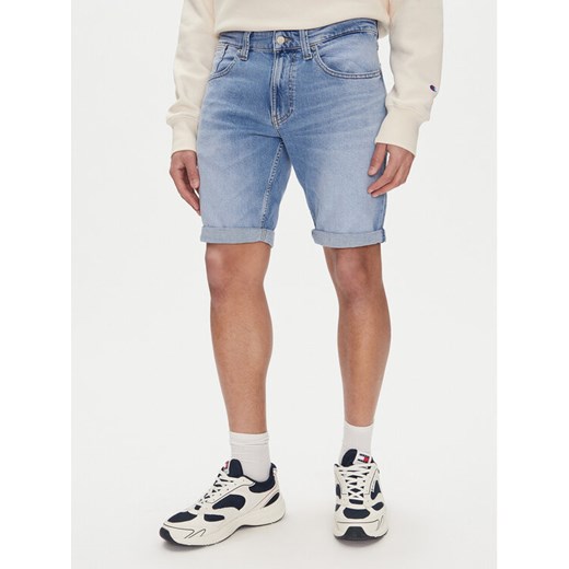 Tommy Jeans Szorty jeansowe Ronnie DM0DM20962 Niebieski Slim Fit ze sklepu MODIVO w kategorii Spodenki męskie - zdjęcie 182616548